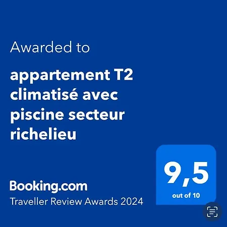 T2 Climatise Avec Piscine Secteur Richelieu * Agde